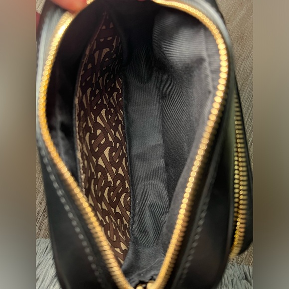 Burberry Monogram Stripe E-Canvas Camera Bag and Custom Belt Strap Rare NWOT - Picture 11 of 16